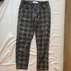 Bossini skinny fit checker pants womens size 24